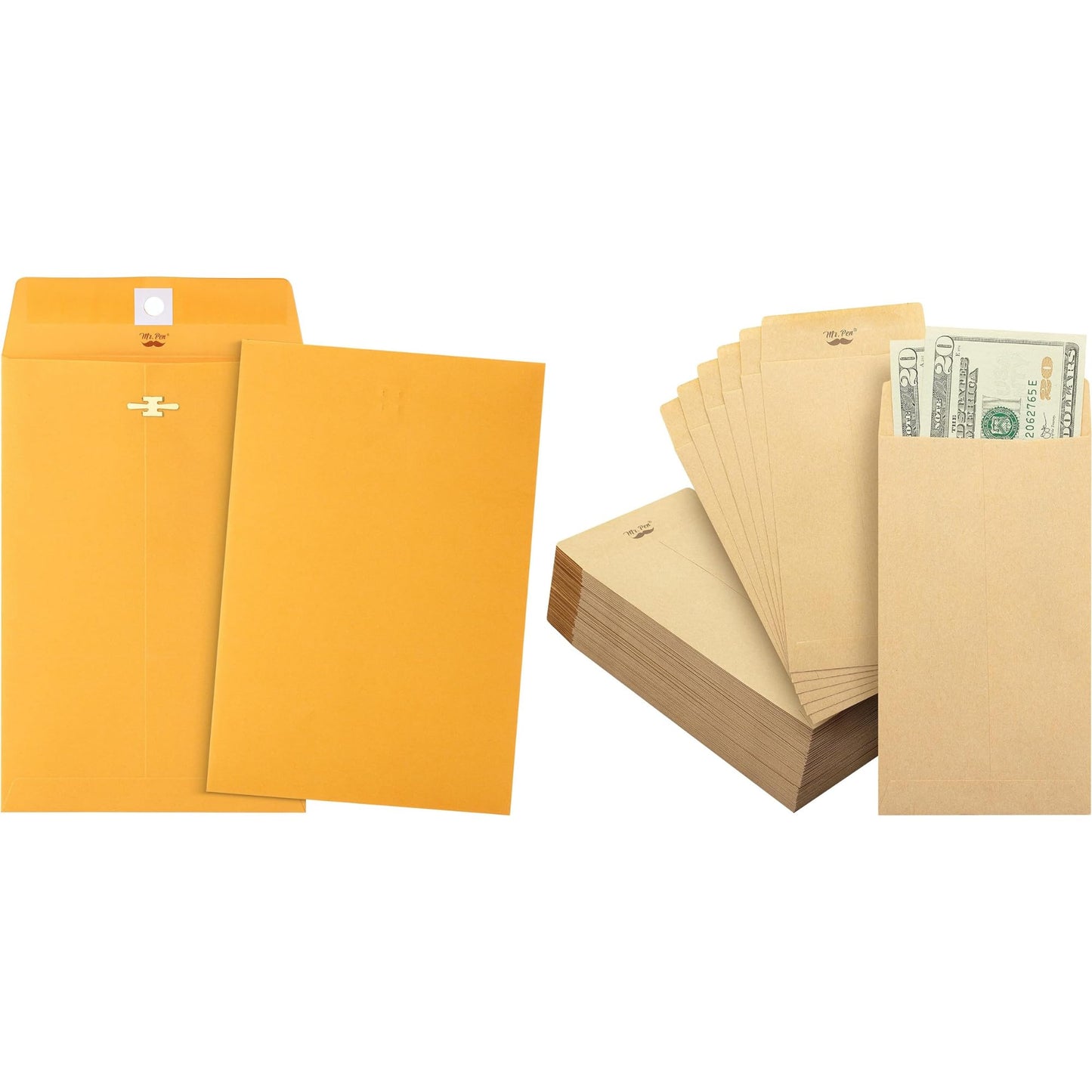 Mr. Pen- Clasp Envelopes and Money Envelopes for Cash