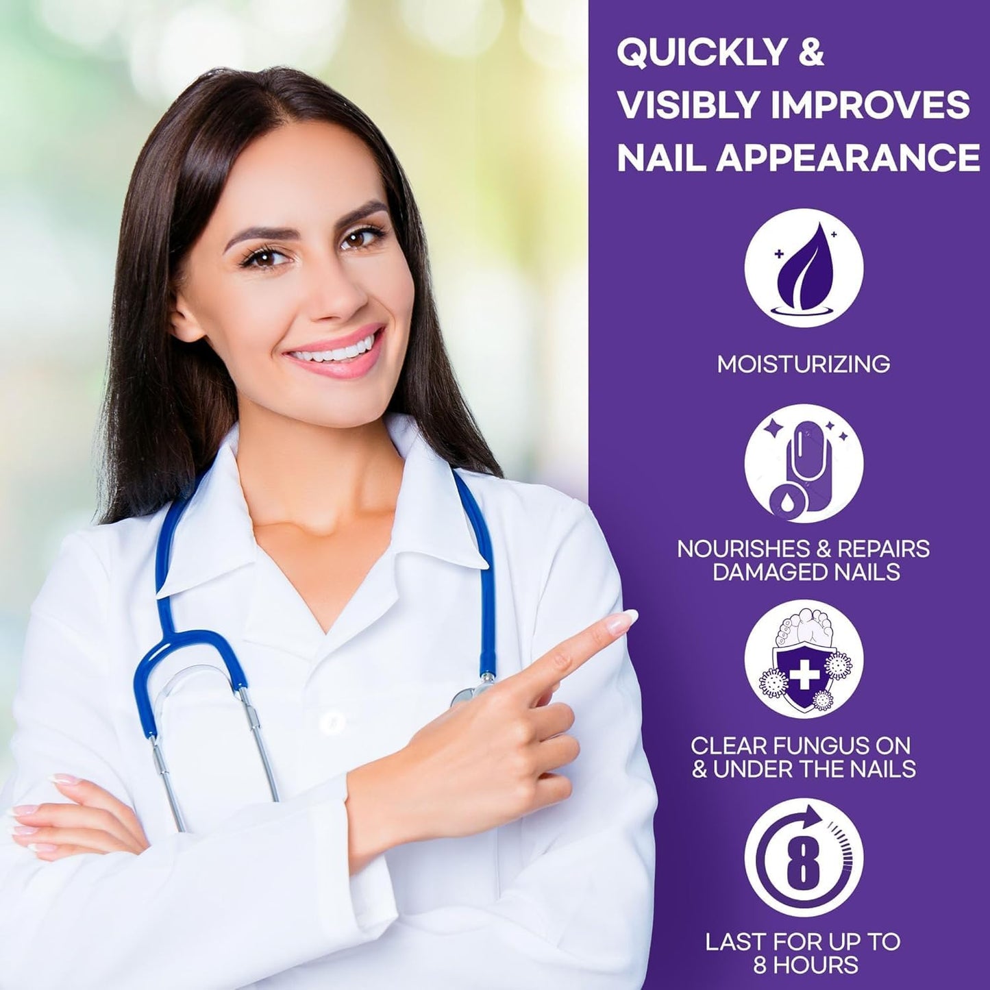 Extra Strength Toenail Fungus Treatment Patches: Nail Fungus Treatment for Toenail Fingernails - Nighttime Fungal Nail Patches Fungal Nail Repair- 21 patches