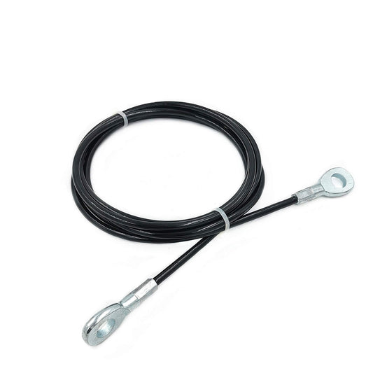 J Bryant Fitness Gym Replacement Cable Fitness Pulley Cable Thick 0.2inch/5mm Heavy Duty Steel Wire Rope for Home Gym Cable Pulley Attachments Machine Accessories (Type-A, 39.3")