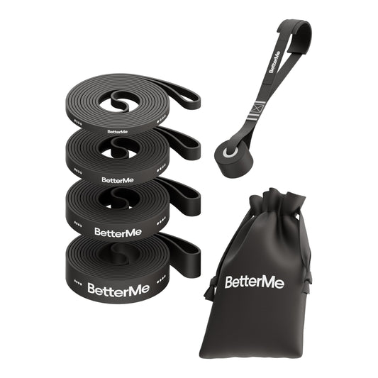 BetterMe Power Bands - Heavy Duty Resistance Bands for Working Out - Long Loop Resistance Bands for Strength Training, Pull Up Assistance, Mobility & Stretching