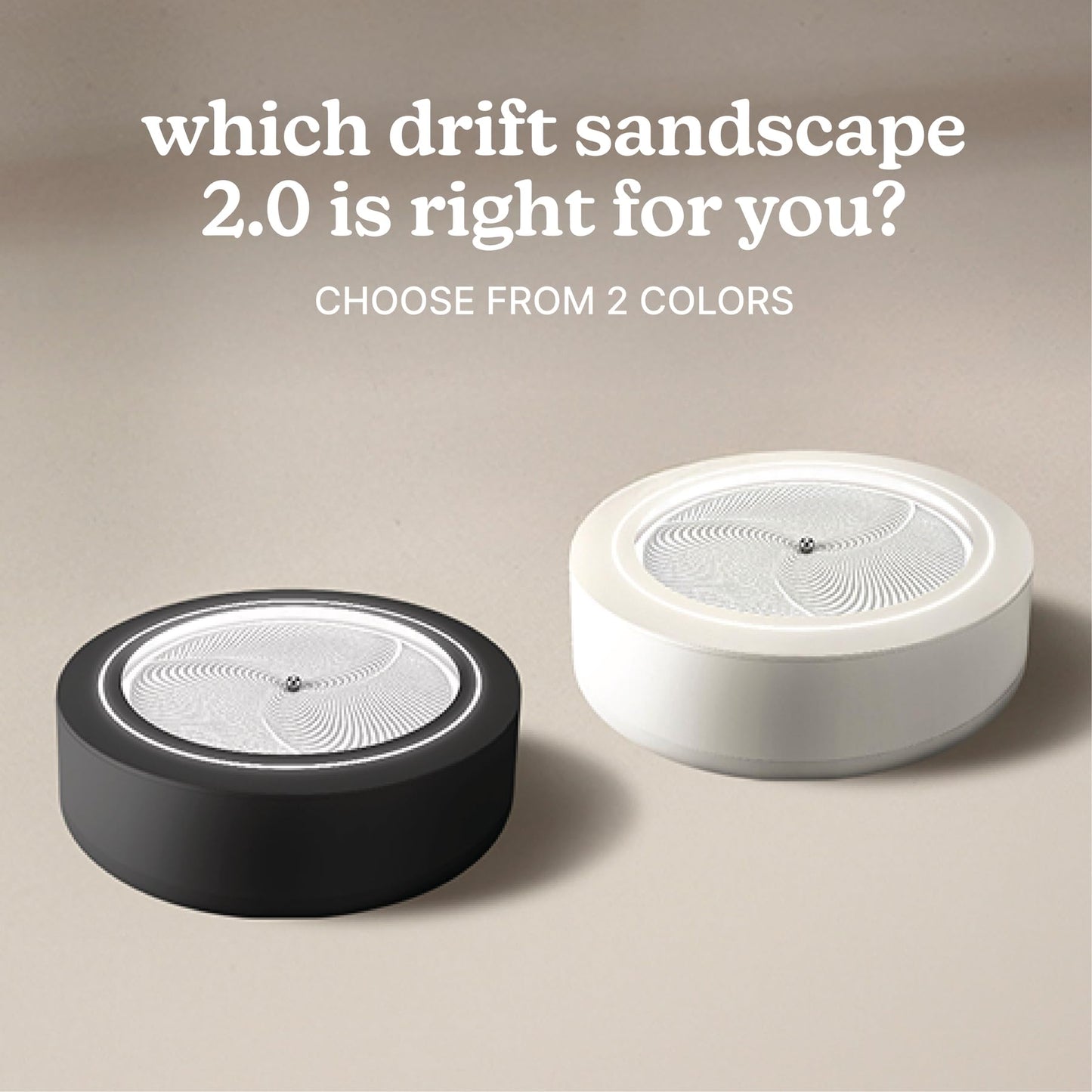Homedics Drift 11” Sandscape – Version 2.0 with Updated Connected Experience, Smart Wi-Fi Zen Table Décor, LED Ambient Light, Modern Sand Art for Relaxation & Mindfulness, Home & Office Calm Décor