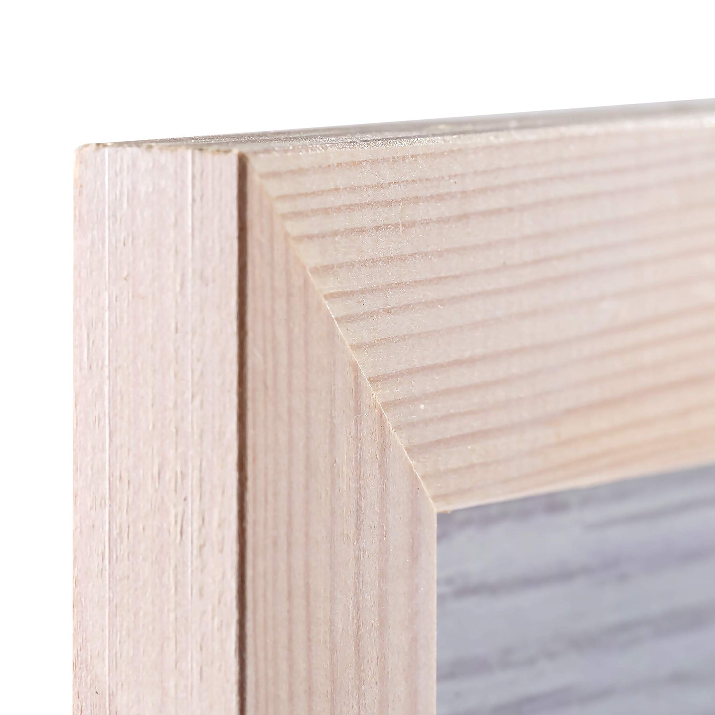 Rustic Wooden Picture Frames 8x10 - White - Set of 2-100% Natural Eco Solid Wood and High Definition Real Glass for Wall Mounting Photo Frame