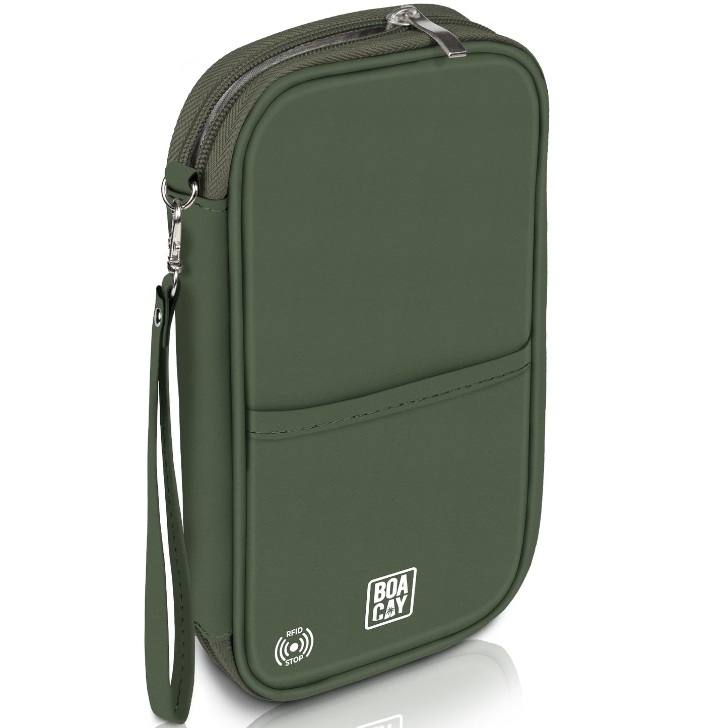 BOACAY Travel Document Organizer with RFID, Family Passport Holder, Wallet for Women & Men, Portable & Waterproof Case for Cards, Boarding Pass, Money