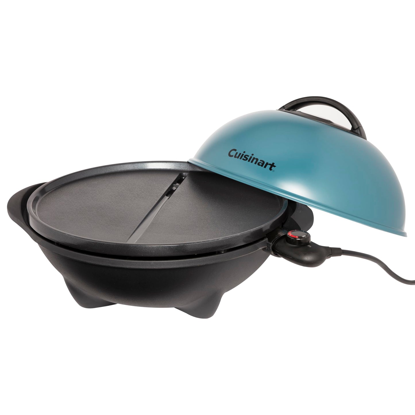 Cuisinart Indoor/Outdoor Electric Griddle, 2-in-1 Portable BBQ with Flat Top Nonstick Cooking Surface, Adjustable Heat, Stand/Tabletop Options for Cookouts, Barbecues & Small Spaces, No Tools Needed