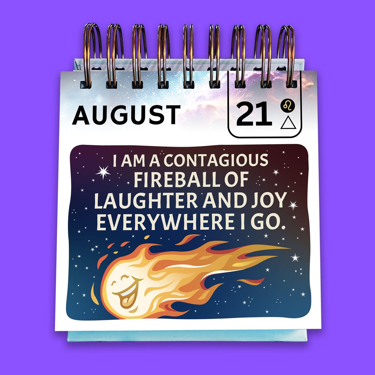 Sweet-A** Affirmations® Perpetual Desk Flip Calendar for 2025 and Beyond, 365 Days of Motivation for Your Creative Magical Mind by Rage Create