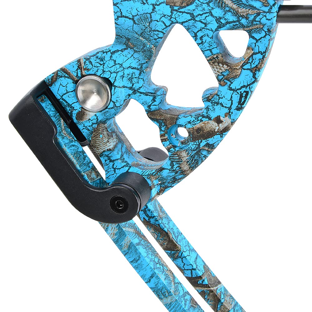 AMEYXGS Archery Compound Bows Kit Draw Weight 30-55 lbs Hunting Bow IBO 310fps Adults Archery with Hunting Accessories - Right Handed (Blue)