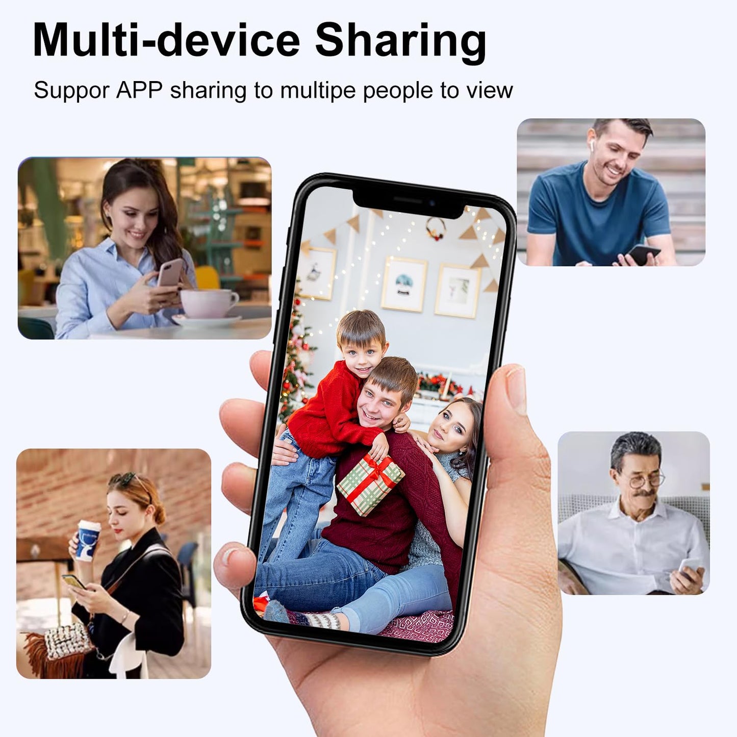 Smilephil Hidden Camera - Spy Cameras - Nanny Cam - WiFi Wireless Cam - 1080P HD Small Camera with Motion Detection and Night Vision，Security Cameras for Home/Office/Baby Monitoring-A9
