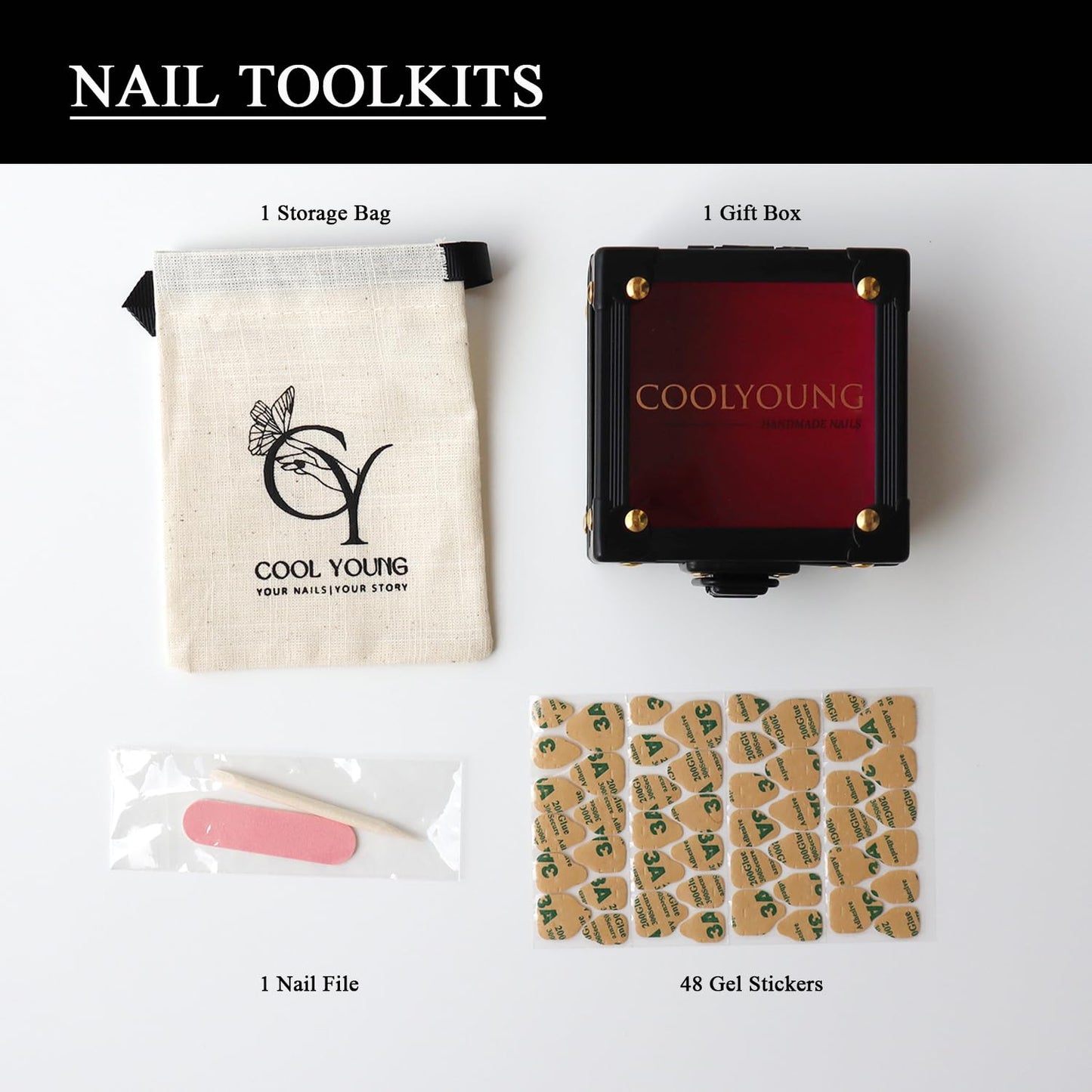 Homemade Nails, Green Nails Press Ons, 3D Press On Nails, Press On Nails For Women, Medium Length Press On Nails, Real Acrylic Press On Nails, Women Gift Ideas, COOLYOUNG Nails, 10 PCS, Size S