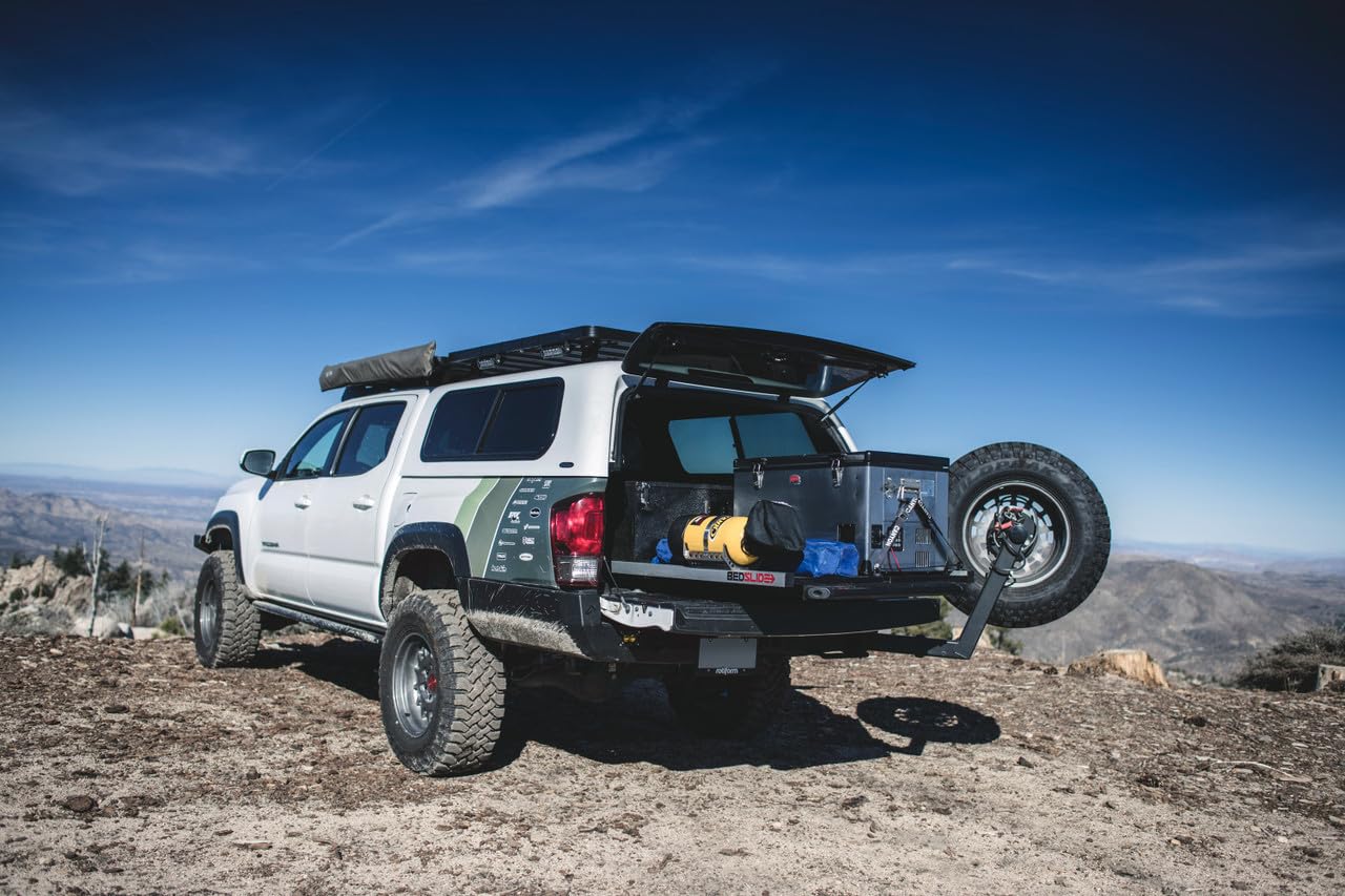 BEDSLIDE Classic (58" X 41") | 10-5841-CLB | Durable Sliding Truck Bed Cargo Organizer | Made in The USA, 1,000 lb Capacity (Black)