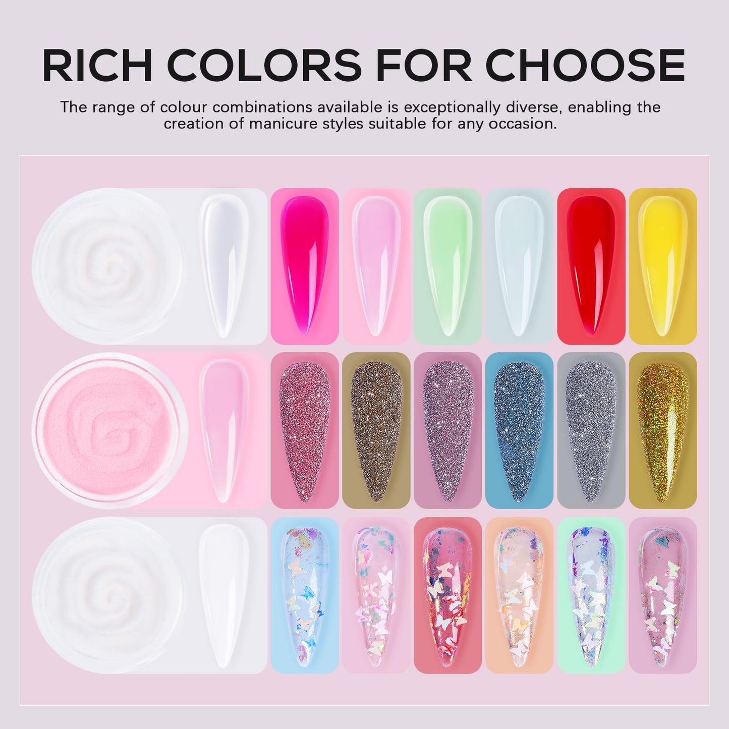 Acrylic Nail Kit for Beginners: Professional Acrylic Powder Set with Everything for Starter - U V Light Nail Drill and Liquid - Full Tools Decoration Tech Gifts for Home Salon Women