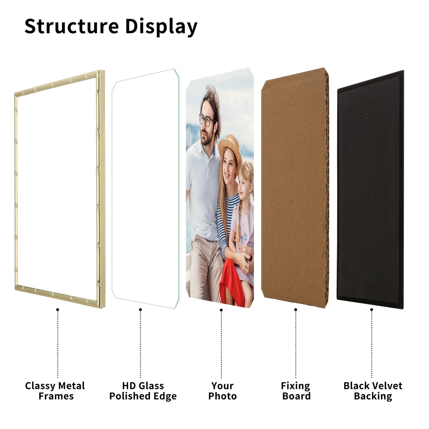 YiPinYin Gold 8.5x11'' Bamboo Detail Designs Metal Certificate Frame 2pack,8.5x11'' Document Frames,Elegant Gold Plated Certificate Frames With Soft Touch Velvet & Backing for Desktop and Wall Décor