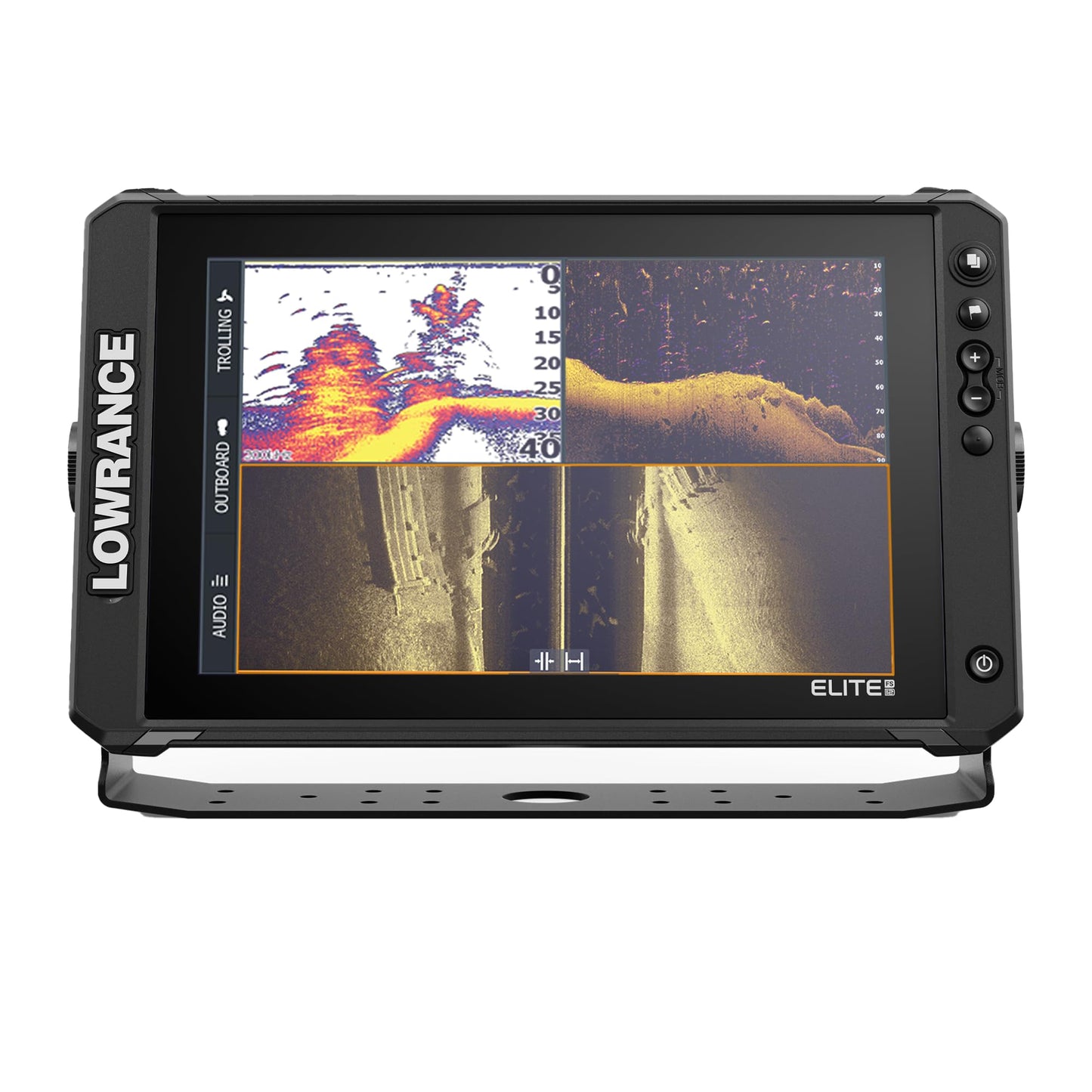 Lowrance Elite FS 12 FishFinder/Chartplotter with Active Imaging 3-in-1 Transducer and Preloaded C-MAP Discover OnBoard Charts, 12-inch IPS Touchscreen Display, Black, 000-16432-001