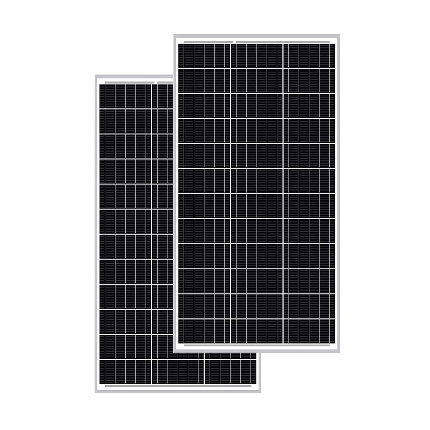 2-Pack ExpertPower 100 Watt 12 Volt Monocrystalline Solar Panel, Compact Design 35.43 x 22.83 x 1.18 in, High Efficiency Module PV Power for Battery Charging Boat, Caravan, RV, Off Grid Applications