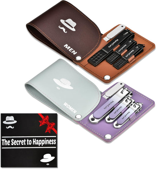 Nail Fingernail Toenail Clippers Set - Separate Personal Nail Cutter Set for Men and Women, Travel Finger Nail Clippers Adult Toe Nail Clipper Kit, Engagement Gifts for Couples Wedding Gifts Idea