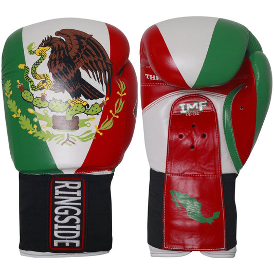 Ringside Limited Edition Mexico IMF Tech Boxing Training Sparring Gloves, 16-Ounce