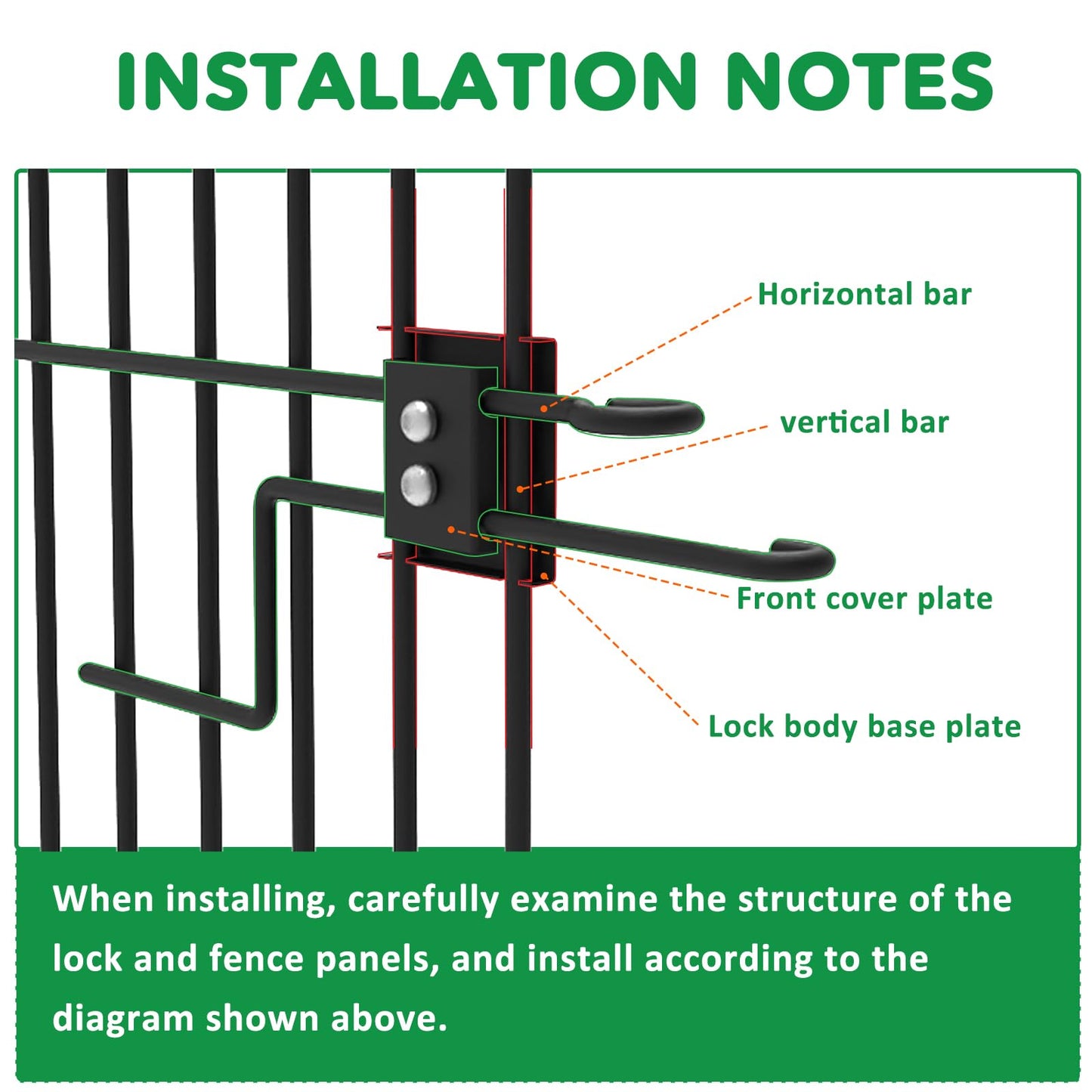 Garden Fence Animal Barrier with Gate, 32 in (H) x23.6ft (L) Decorative Garden Fence, 10 Panels No Dig, Rustproof Metal Temporary Fence, for Outdoor, Yard, Patio