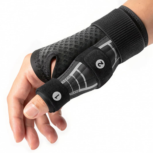 Thumb Brace & Wrist Brace Right Hand Left Hand for Carpal Tunnel Relief, Stable Thumb Splint for Arthritis Pain, Night Support Hand Brace for Tendonitis, Sprain, Women Men, Gray, S/M