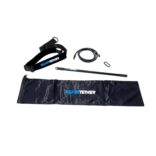 Swim Tether ST1 Compact Swim Spa & Therapy Pool Trainer – Stationary Swimming Belt System for Controlled Spaces – Minimal‑Flex, Centered Swim Feel