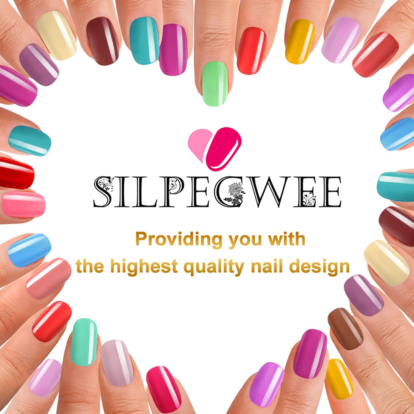 SILPECWEE Nail Polish Strips, 20 Sheets Rainbow Nail Polish Stickers Full Nail Wraps Self Adhesive Gel Nail Stickers Strips Fingernail Art Sticker Nails for Women with File