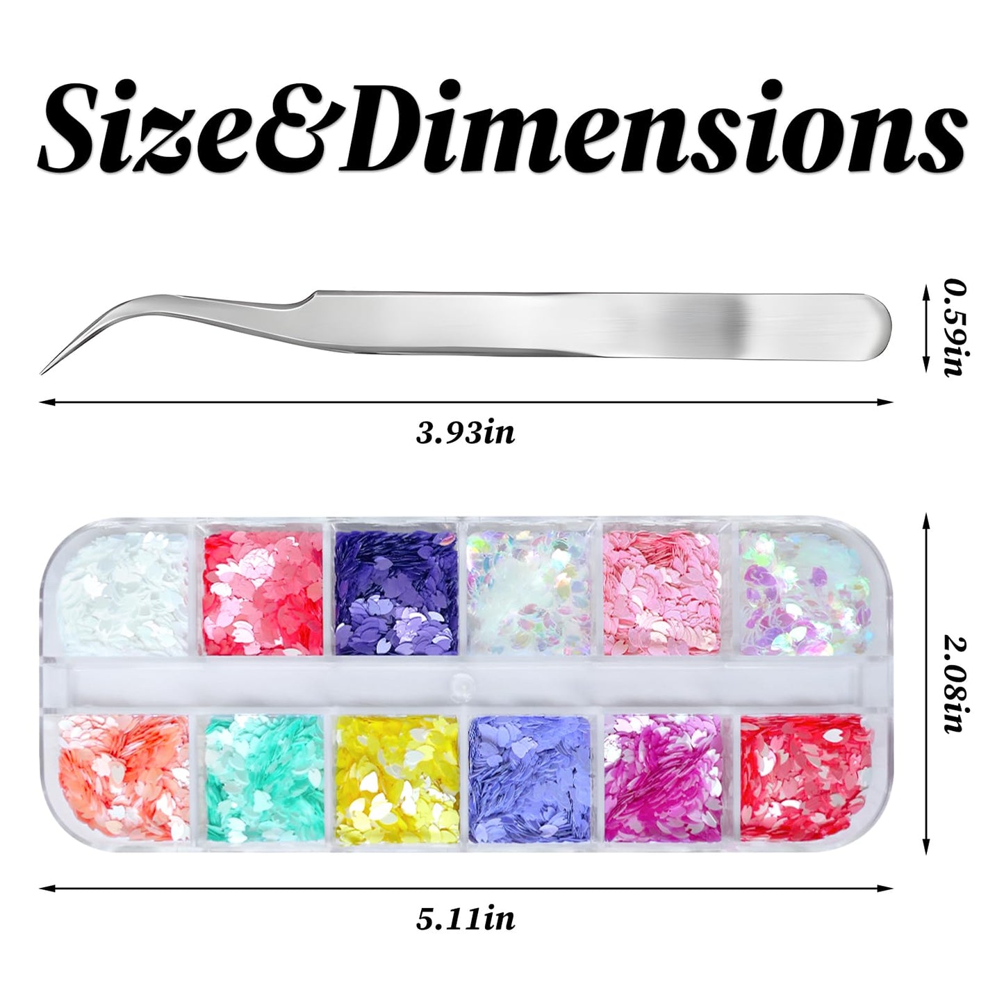 Lifextol 4 Box Nail Glitter for Press on Nails DIY Supplies, Chunky Glitter Acrylic Powder Nails Fine Glitter for Fake Nails Decor, Holographic Glitter Shapes Flakes Nail Sequins Foils Nail Charms Y2K