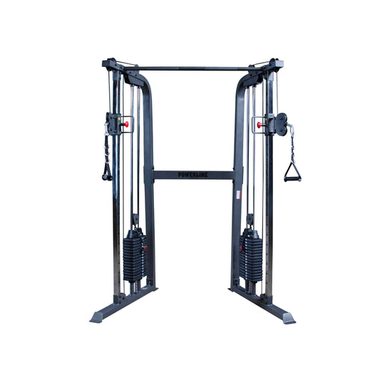 Body-Solid Powerline (PFT100) Cable Crossover Exercise Machine for Home & Commercial Gym, Functional Training Center with Dual 160lbs. Weights Stack for Cable Workout