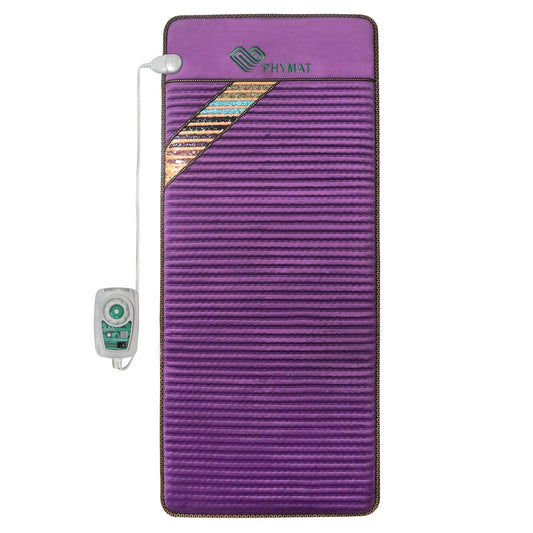 PHYMAT Far Infrared Amethyst Heating Pad (70"x31")- 5 Color Natural Crystal Heating Mat - Amethyst Full Body Infrared Mat - Bio Amethyst Mat with Auto Shut Off - Overheat Protection,Smart Control