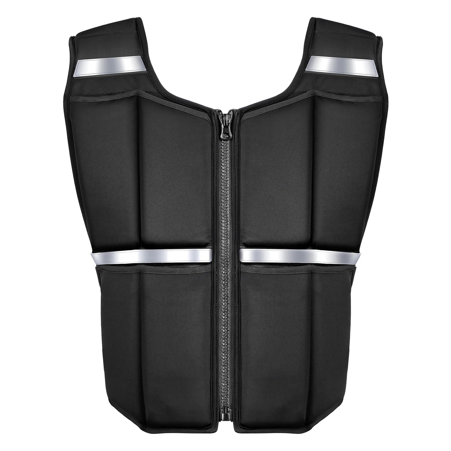 Adjustable Weighted Vest for Men, 45lb/35lb/19lb Unisex Walking Rucking Vests with Zipper/16pcs Silicone Weights, Strength Training Workout Vest for Running GYM Home, Removable Reflective Strips