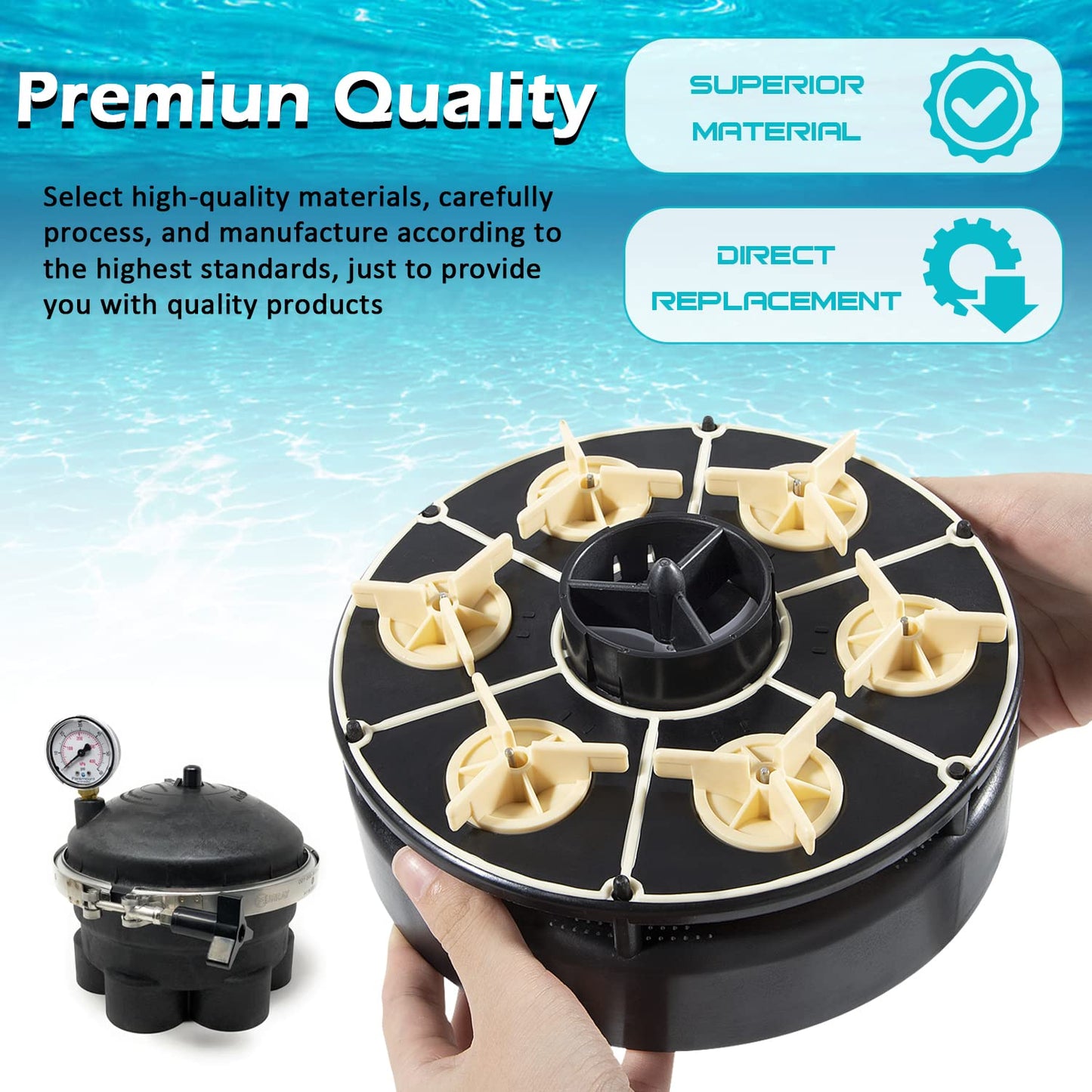 USSKYBOY 2-Port Four Gear Circulation Module with O-Ring for Paramount Water Valve, Replace for 004-302-4400-00