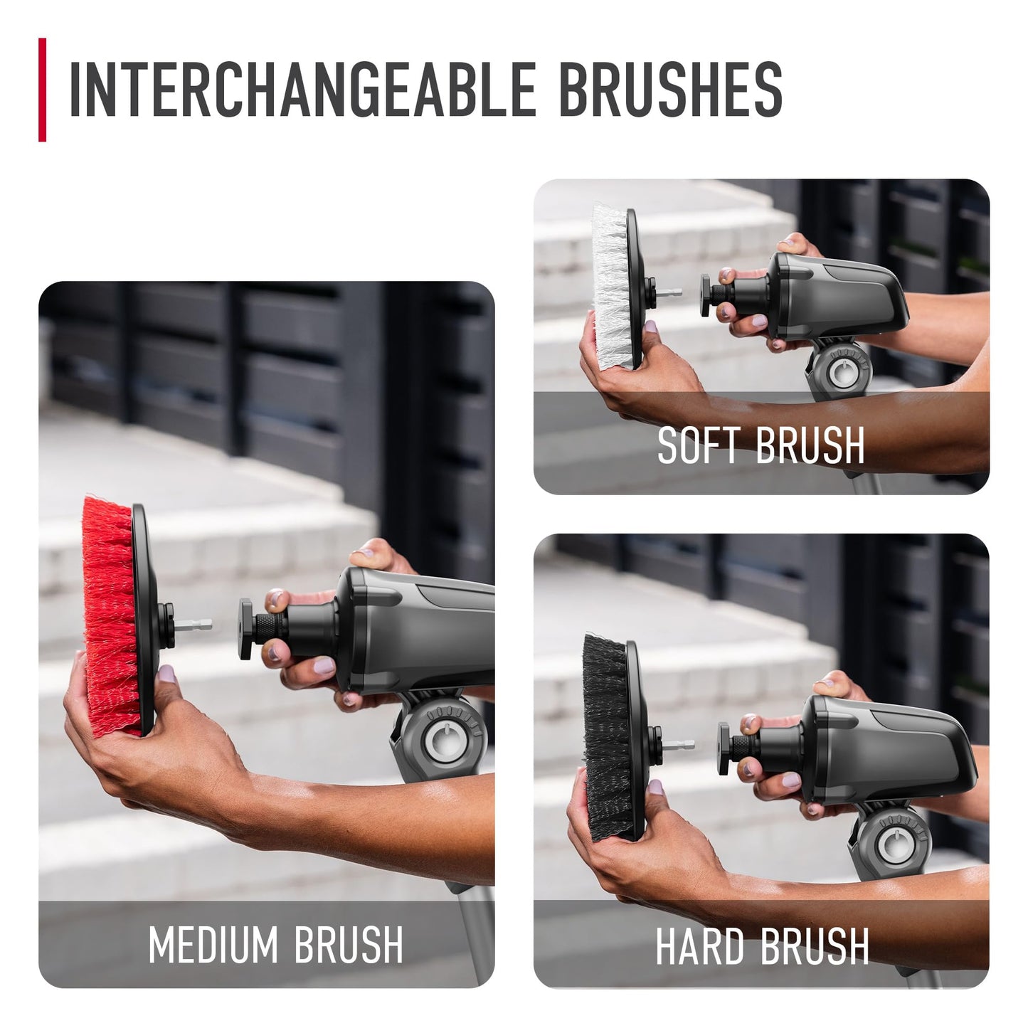 Hoover ONEPWR Telescoping Scrubber, Electric Spin Scrubber for Cleaning, Pivoting Brush Head, 4+ Feet of Reach, Water Resistant Power Cleaning Brush for Home and Outdoors