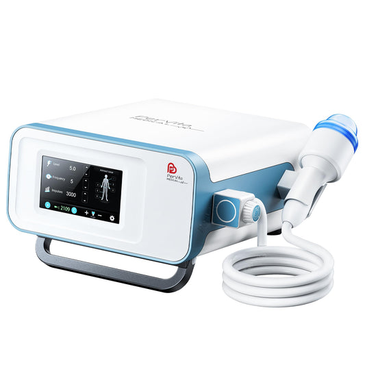 PerVita Medical Focused Shock Wave Therapy Machine Extracorporeal Shockwave ED Therapy Electromagnetic Focal ESWT Machine for Joint and Muscle Pain Relief Non-Invasive Pain-Free No Side Effects PSP30