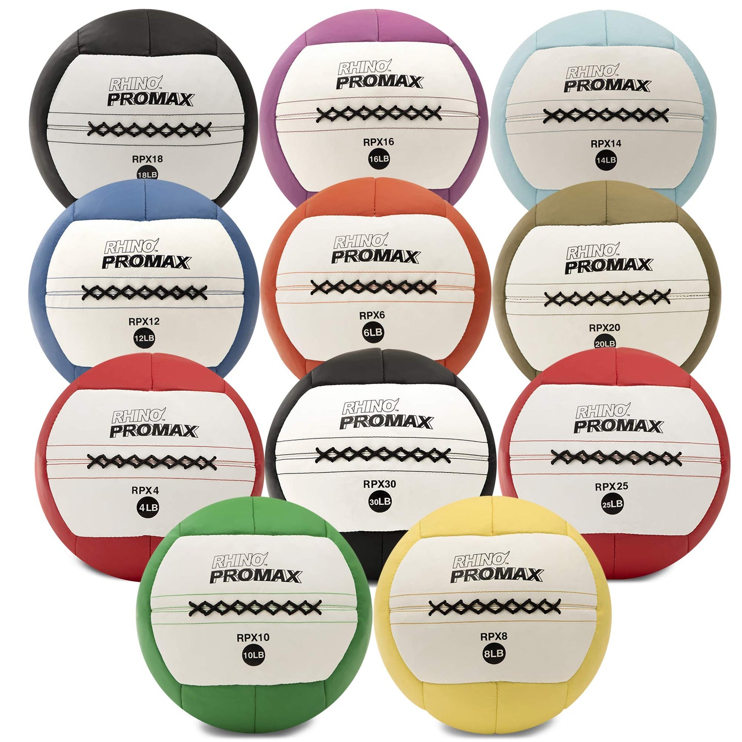 Champion Sports RPX30 Rhino Promax Slam Balls, 30 lb, Soft Shell with Non-Slip Grip, Medicine Wall Exercise Ball for Weightlifting, Plyometrics, Cross Training, & Home Gym Fitness