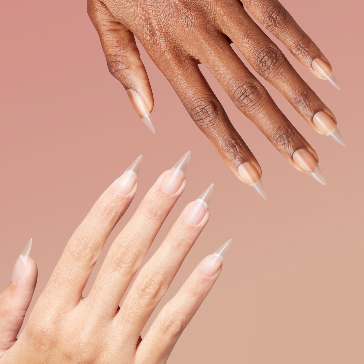 OPI GELevate Soft Gel, Nail Tips | Stiletto Shape Extensions | Flexible & Natural Fit | 1 Box with 16 Sizes
