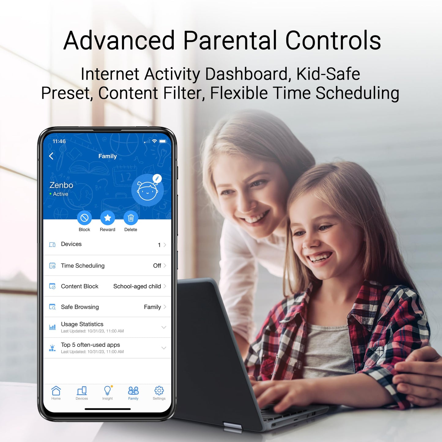 ASUS ZenWiFi BD4 (3-Pack) Dual-Band WiFi 7 Mesh, 3600 Mbps, 6500 sq.ft, Dual 2.5G Ports, Security and Parental Controls Included, Smart Home Master SSIDs