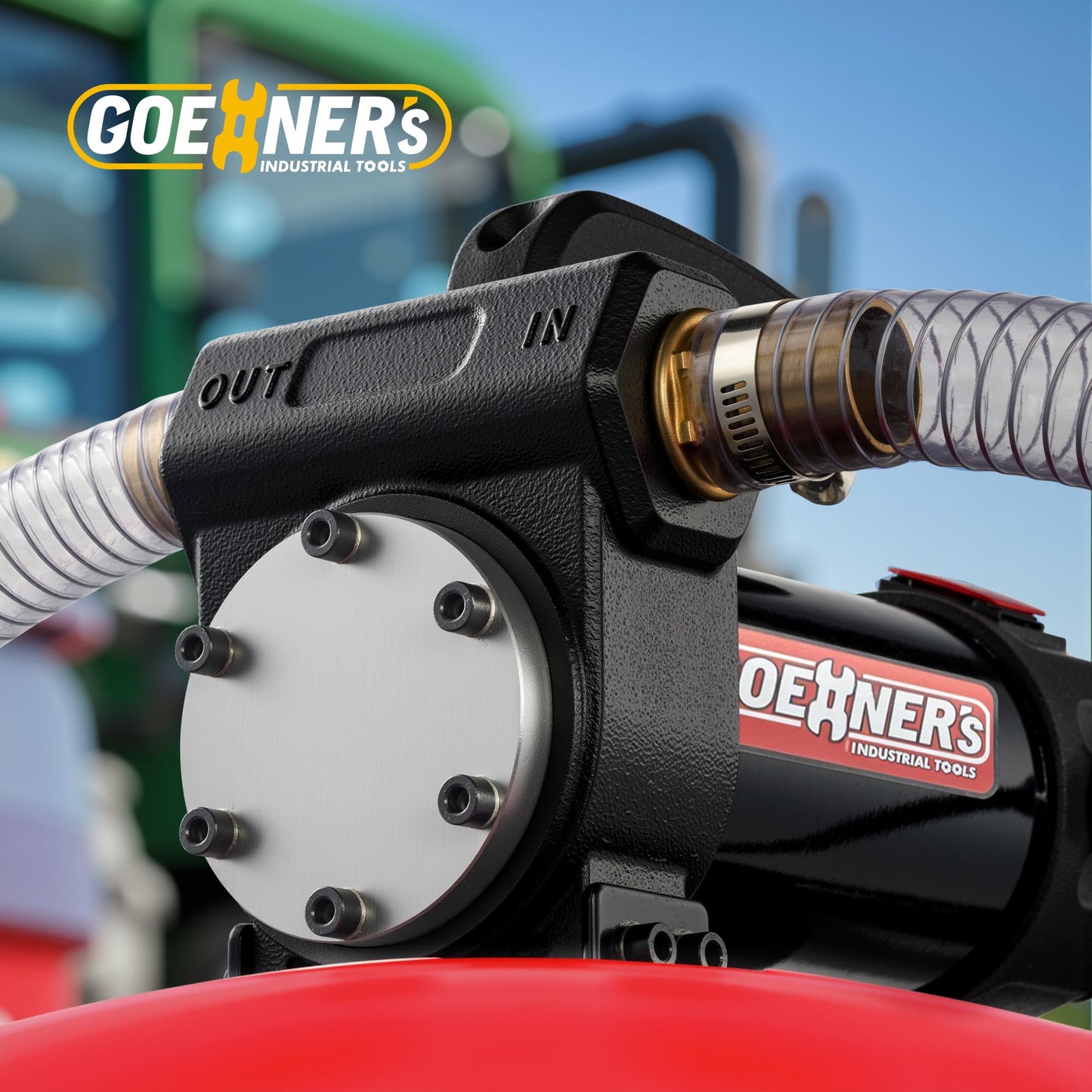 Heavy Duty 12V Diesel Fuel Transfer Pump – Commercial Grade 15 GPM Self-Priming Kit with Manual Nozzle, Debris Filter & Bypass Valve for Trucks, Farm Equipment, Boats & Generators
