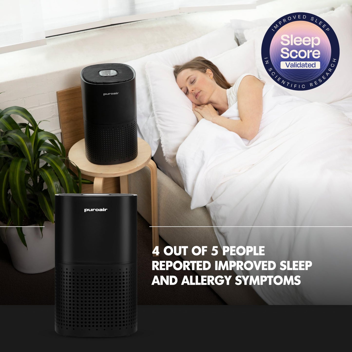 PuroAir 240 HEPA Air Purifier for Home Large Rooms - Covers Up To 1,000 Sq Ft - Filters Up To 99.9% of Pollutants, Smoke, Pollen, Dust - Quiet HEPA Air Filter - Air Purifiers for Bedroom
