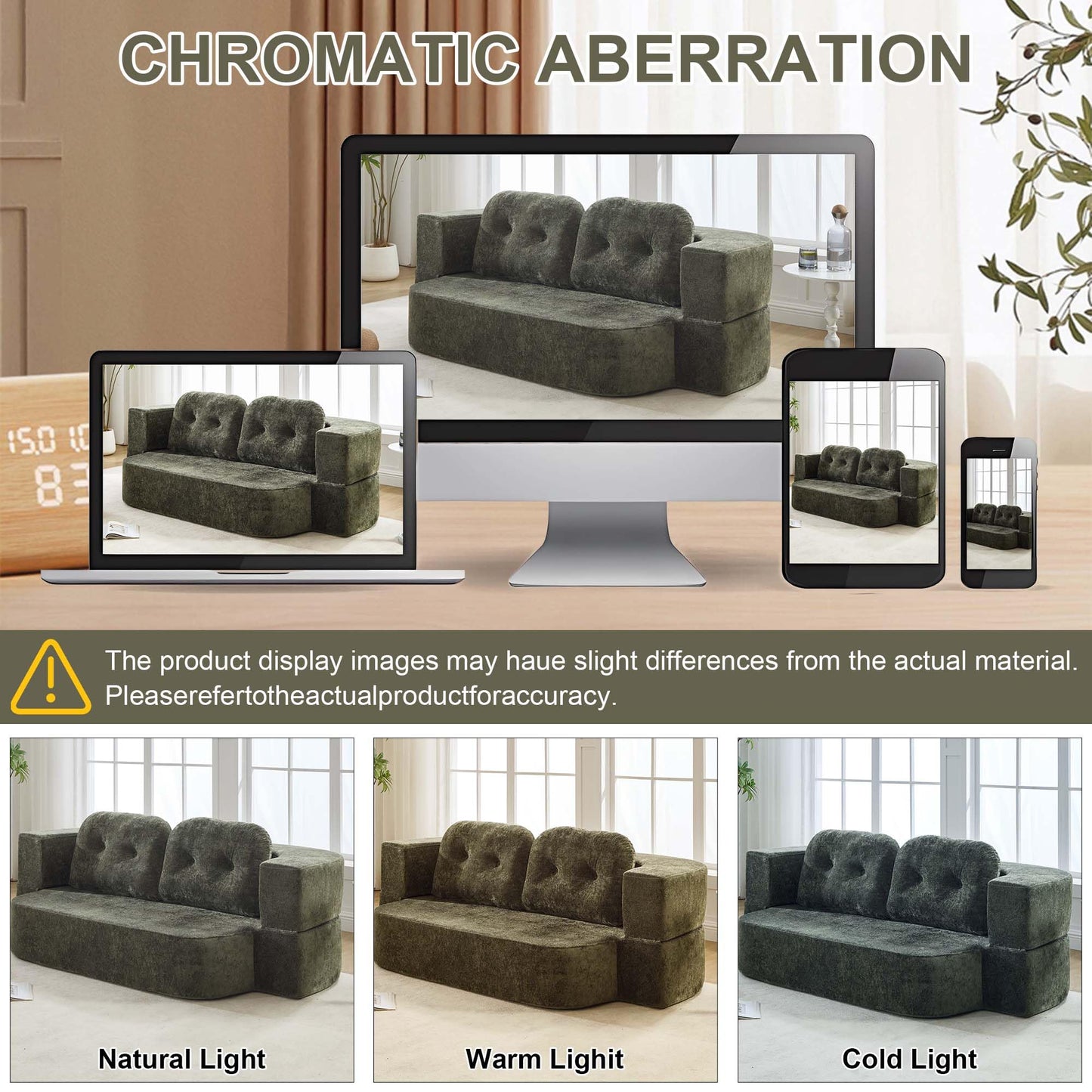 KIVENJAJA 78.7" Boneless Loveseat, Convertible Folding Sofa Bed Full Size with Pillows, Comfy Cloud Fold Out Couch, Foldable Sleeper Sofa Bed for Living Room, Small Spaces, Office, Apartment, Green
