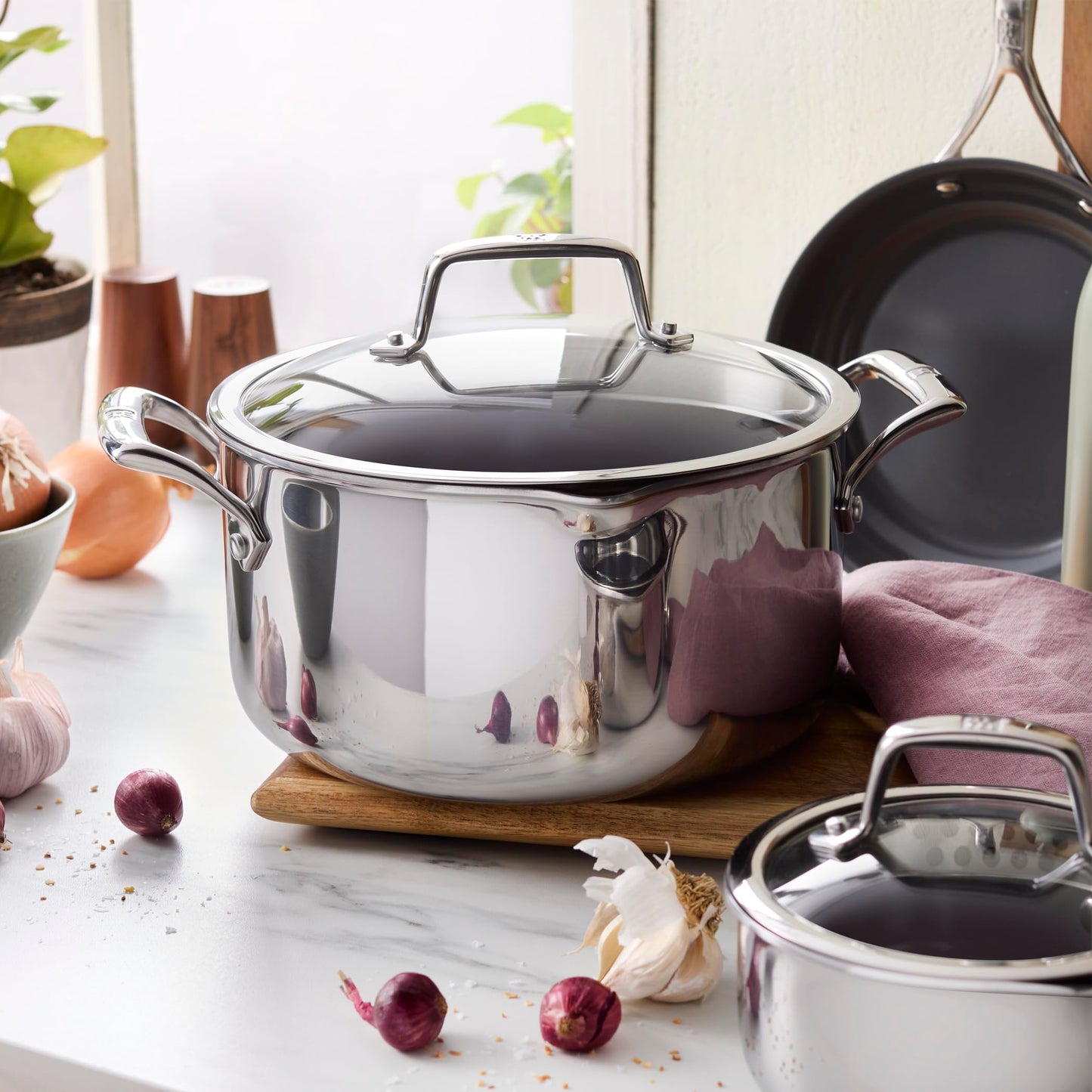 ZWILLING Energy Plus 10-pc Stainless Steel Ceramic Nonstick Cookware Set
