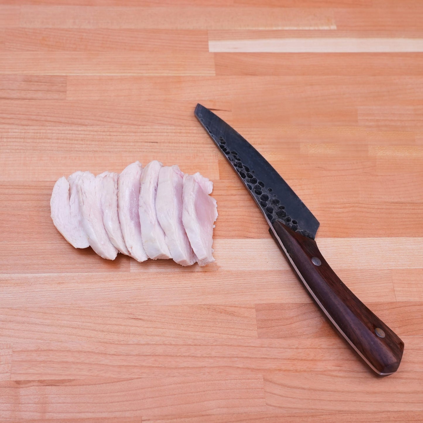 CONSDAN Butcher Block Counter Top, USA Grown Cherry Solid Hardwood Countertop, Wood Slabs for Kitchen, Reversible, Both Side Polished, Prefinished with Food-safe Oil, 1.5" Thickness, 60" L x 25" W