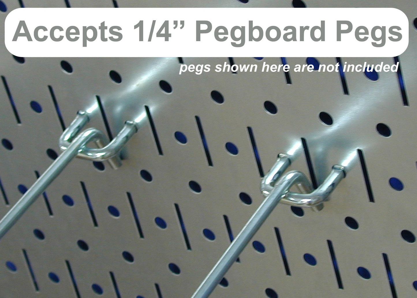 Wall Control Pegboard Organizer 4 ft. Metal Pegboard Standard Tool Storage Kit with Blue Toolboard and Red Accessories
