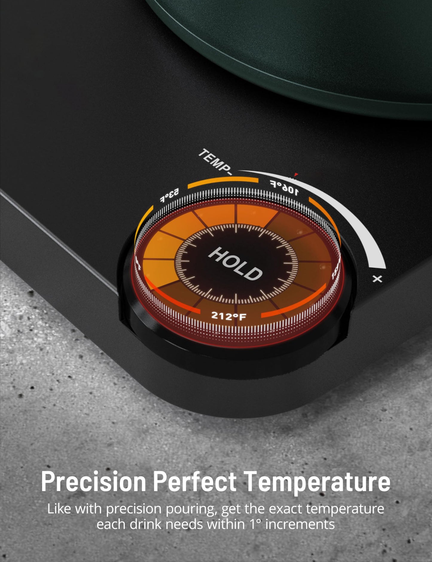 Gooseneck Electric Kettle, Electric Kettle with 4 Variable Presets, ±1℉ Temperature Control & LED Real-time Temperature Display, Stainless Steel Inner, 24H Keep Warm for Coffee, Tea, 0.9L