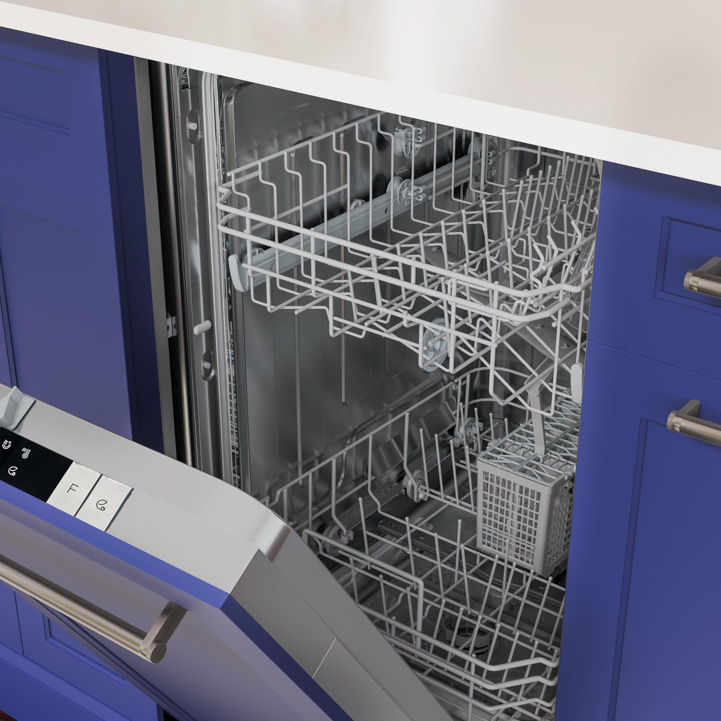 KoolMore 18 in. ADA Panel Ready with 8 Place Settings 52 DB Dishwasher in Stainless-Steel, UL and Energy Star Certified (KM-DW1852-PR)