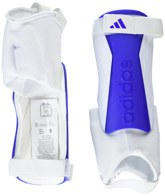 adidas Unisex-Child Tiro Soft Ground Match Shin Guards, White/Team Royal Blue/White, Medium