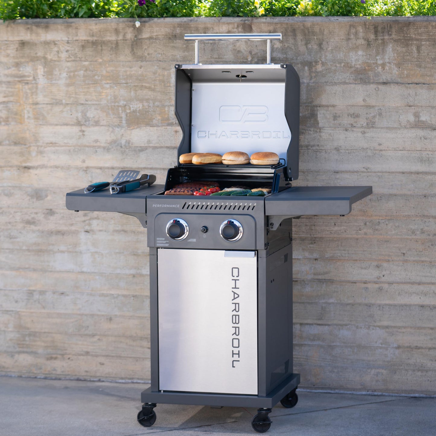 Charbroil Performance Series 2-Burner Gas Grill Cabinet, Stainless Steel - 463638125
