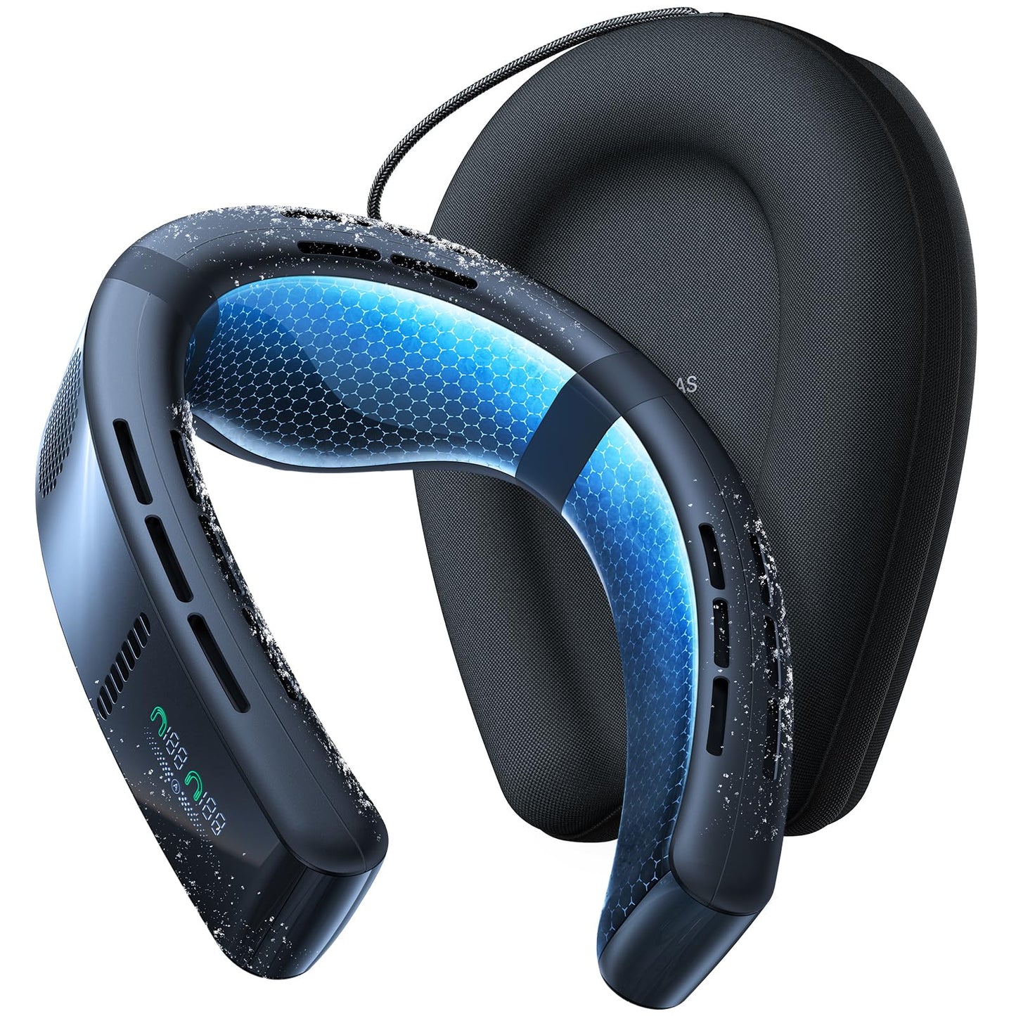 TORRAS COOLiFY Cyber AI Neck Air Conditioner, Ultimate Immersive Cooling Portable Neck Fan【No.1 Coolest & Max Cooling Area】 Neck Fans that Blow Cold Air 6000 mah Rechargeable for Gift