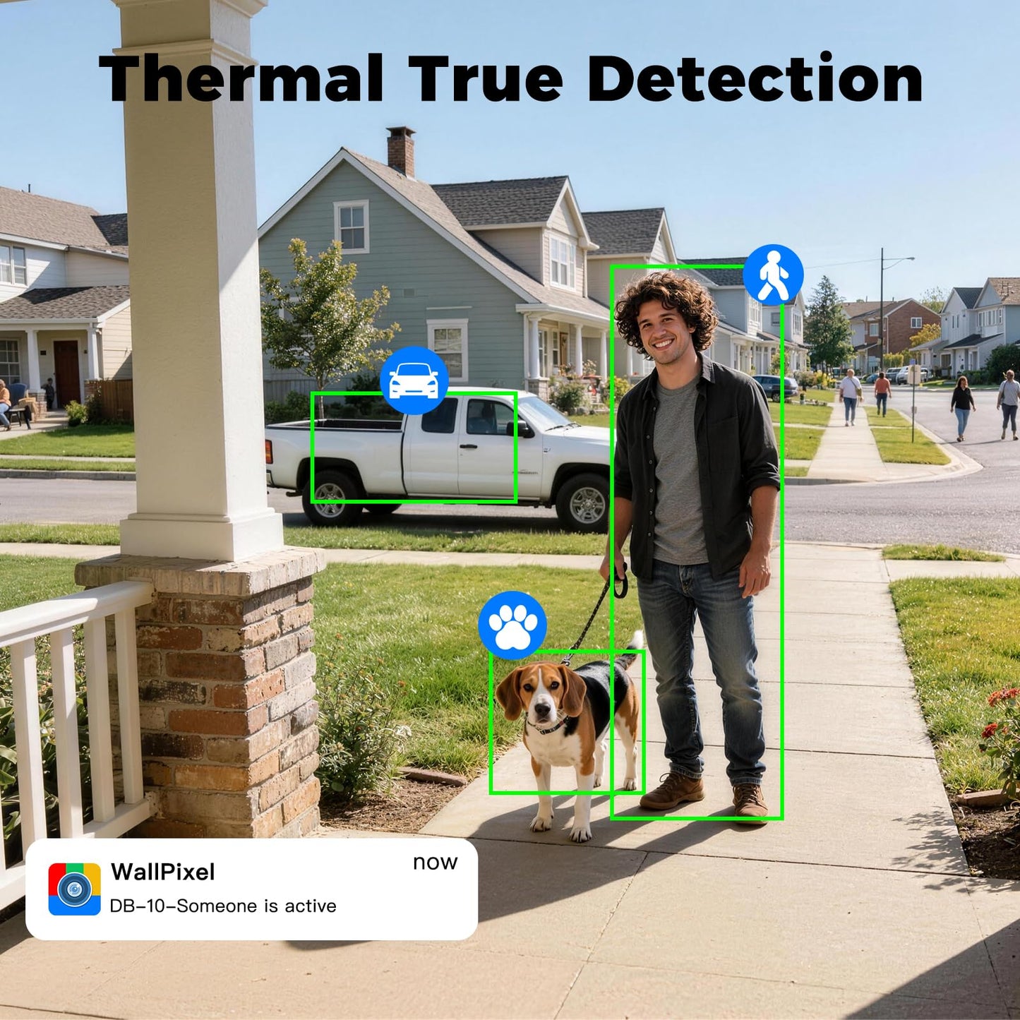 xmartO [Doorbell + 4-CAM] Dual-Lens Wireless Camera & Smart Video Doorbell Security Bundle, 16CH 4K WiFi6 Mesh NVR with 500GB HDD, 4MP 180° FOV/360° PTZ AI Tracking, 2-Way Audio, No Monthly Fee