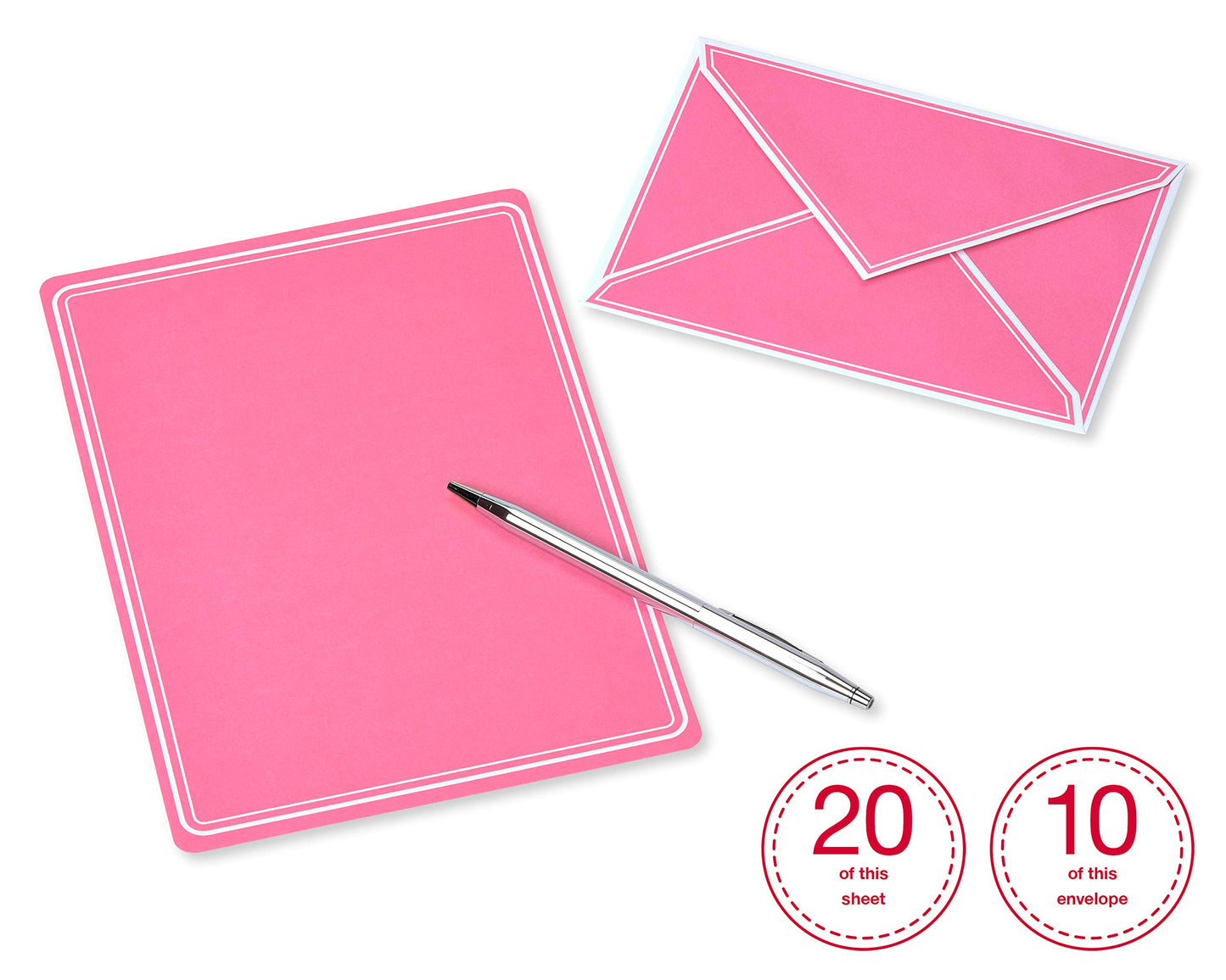 American Greetings Pastel Stationery Sheets and Colored Envelopes (80-Count)