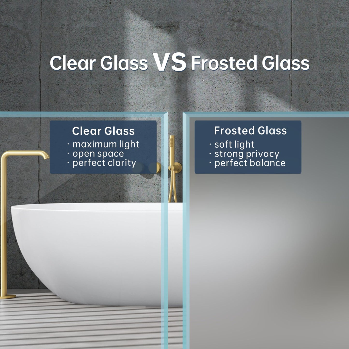 FELYL Frosted Double Sliding Shower Door 49-54" W x 72" H, Brushed Nickel, Bypass Shower Door, Framed, 1/4" (6mm) Tempered Glass