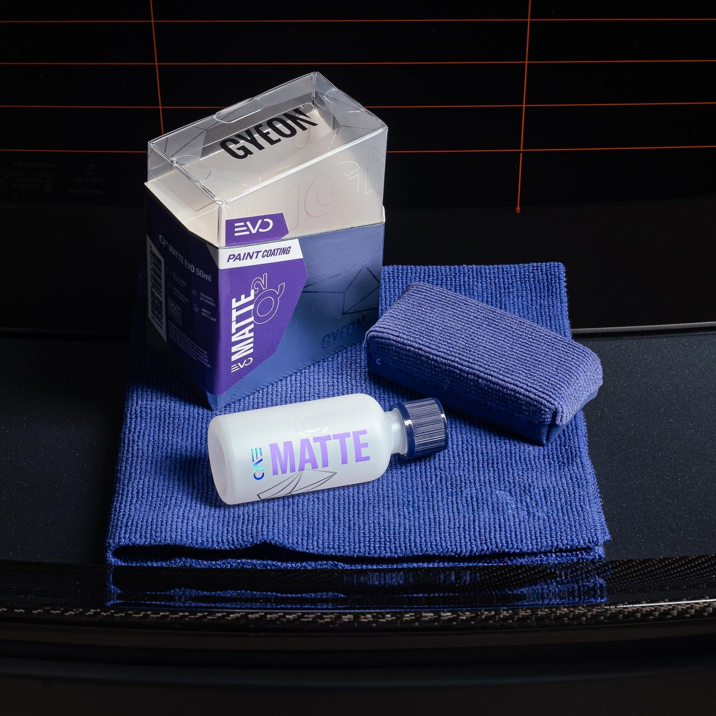 Gyeon Matte EVO Light Kit Ceramic Coating for Matte and Satin finishes Hydrophobic Paint sealant UV Chemical Protection enhances Color Depth Without Gloss adds Lasting Matte Protection