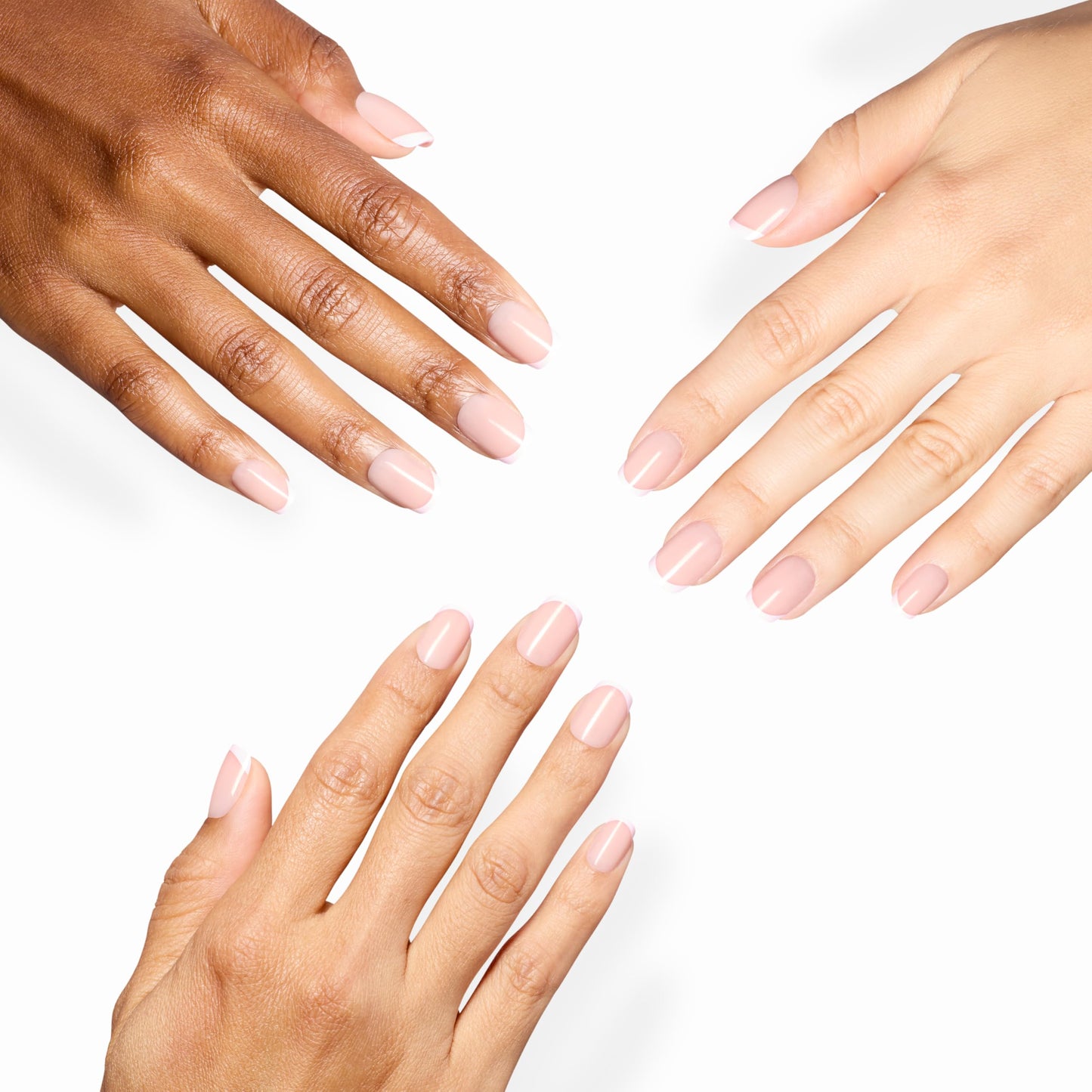 OPI On Point La Vie en Rosé | Short Squoval Opaque Neutral Pink French Tip Nail Art Press On Nails | 30 Count with Glue | Long Lasting, Reusable, Non-damaging | Spring 2026 Shades
