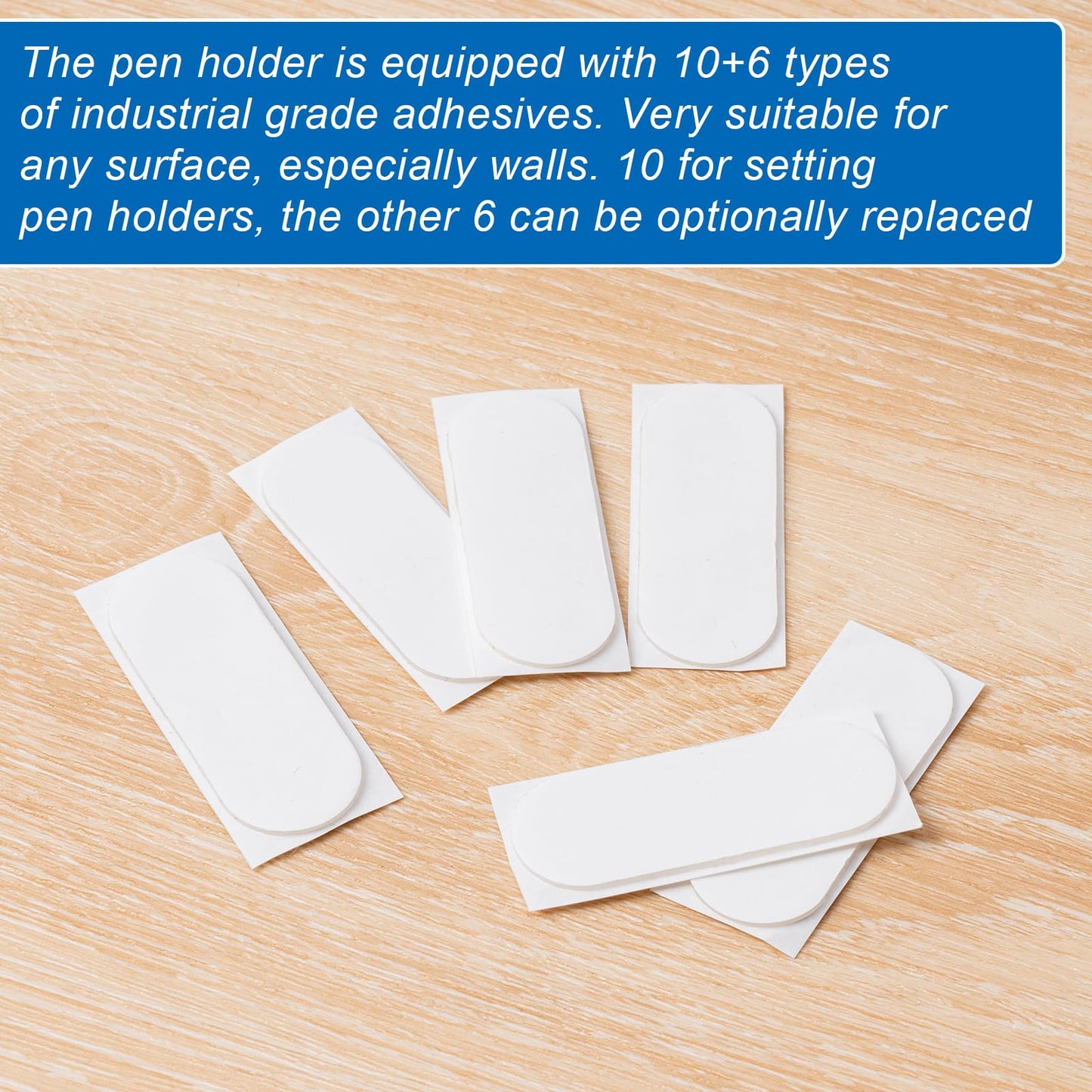 UEHSNI 20 Pack Adhesive Pencil Holders for Desk,Silicone Flexible Pen Holder for Wall, Office, School,Home,Classroom Must Haves,Teacher Supplies Accessories,Desk Organizer,Art Supply,Small Gift ﻿